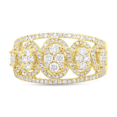 0.72ct 14k Yellow Gold Diamond Lady's Ring