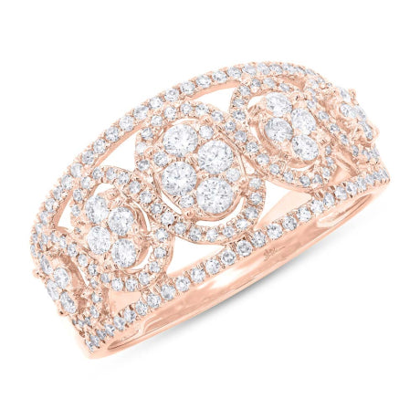 0.72ct 14k Rose Gold Diamond Lady's Ring