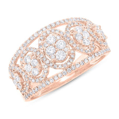 0.72ct 14k Rose Gold Diamond Lady's Ring