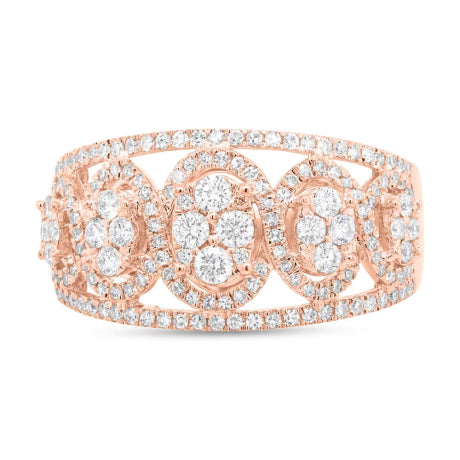 0.72ct 14k Rose Gold Diamond Lady's Ring