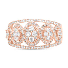 0.72ct 14k Rose Gold Diamond Lady's Ring