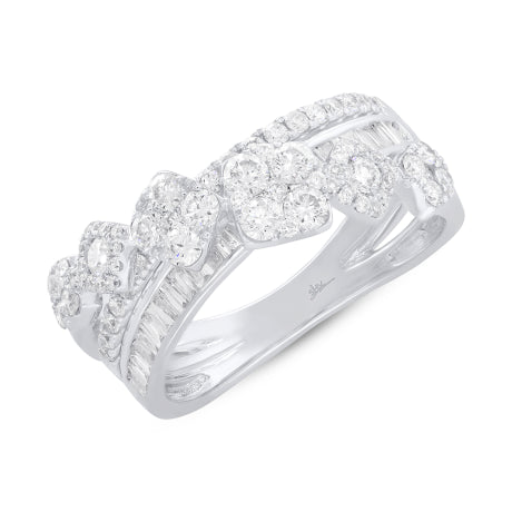 1.18ct 14k White Gold Diamond Lady's Ring