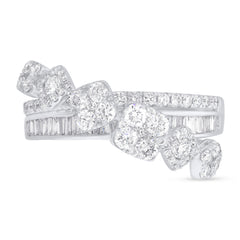 1.18ct 14k White Gold Diamond Lady's Ring