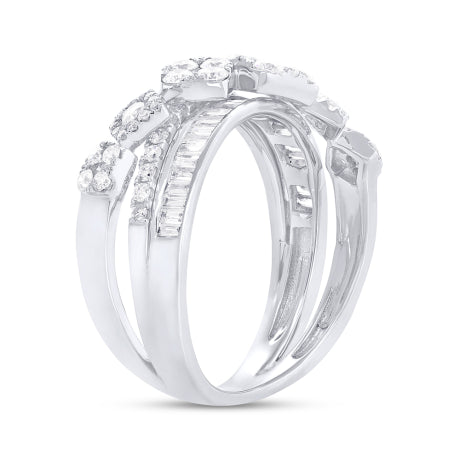 1.18ct 14k White Gold Diamond Lady's Ring