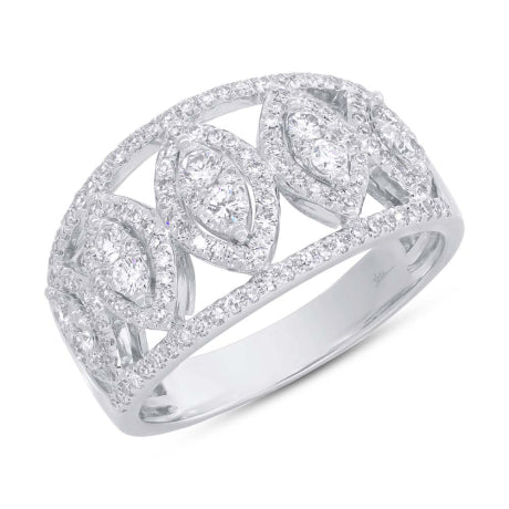 0.71ct 14k White Gold Diamond Lady's Ring