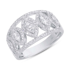 0.71ct 14k White Gold Diamond Lady's Ring