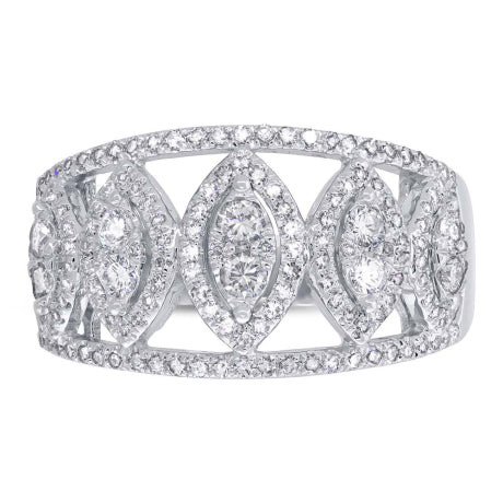 0.71ct 14k White Gold Diamond Lady's Ring