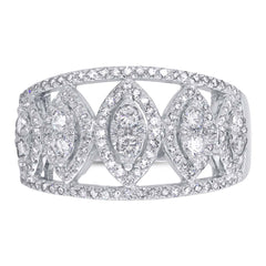 0.71ct 14k White Gold Diamond Lady's Ring