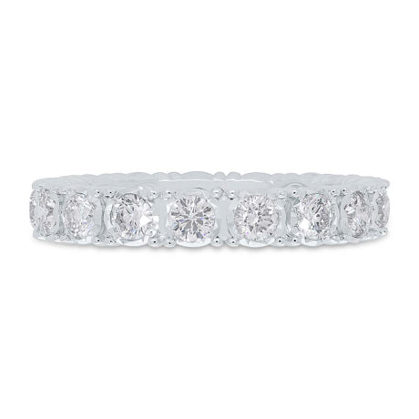 1.26ct 14k White Gold Diamond Eternity Ring Size 9.25