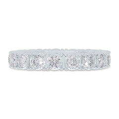 1.26ct 14k White Gold Diamond Eternity Ring Size 9.25