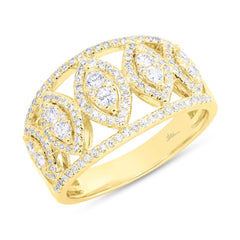 0.71ct 14k Yellow Gold Diamond Lady's Ring