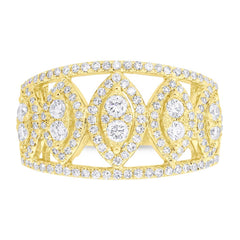 0.71ct 14k Yellow Gold Diamond Lady's Ring