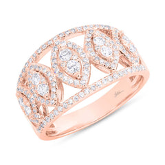 0.71ct 14k Rose Gold Diamond Lady's Ring