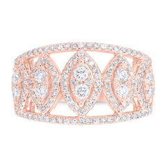 0.71ct 14k Rose Gold Diamond Lady's Ring