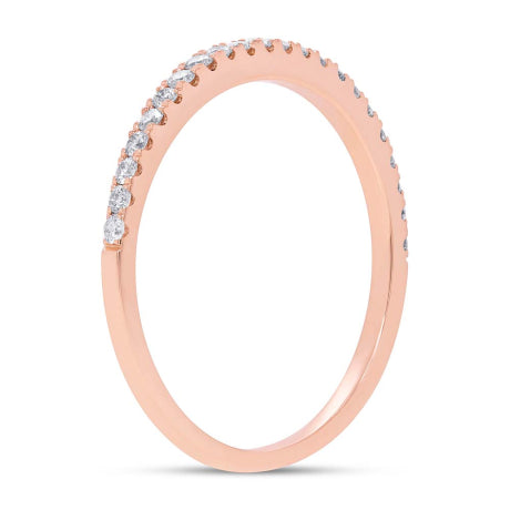 0.22ct 14k Rose Gold Diamond Lady's Band