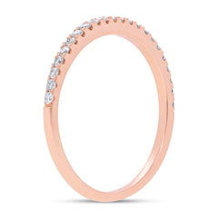 0.22ct 14k Rose Gold Diamond Lady's Band