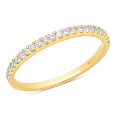 0.22ct 14k Yellow Gold Diamond Lady's Band