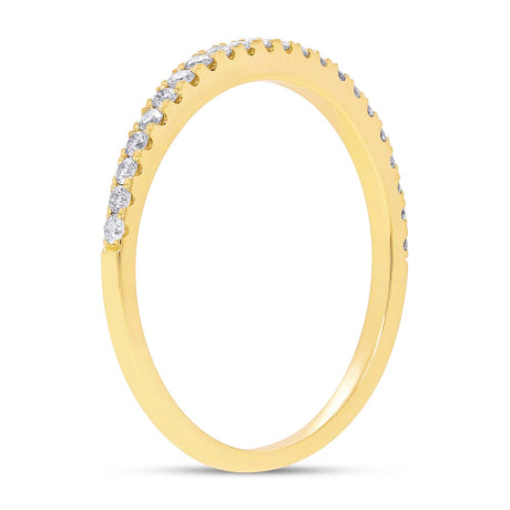 0.22ct 14k Yellow Gold Diamond Lady's Band