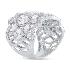 4.14ct 14k White Gold Diamond Lady's Ring