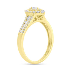 0.63ct 14k Yellow Gold Diamond Engagement Ring