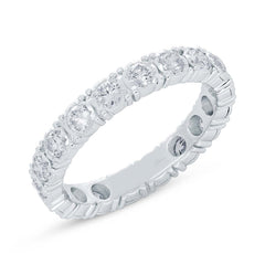 1.26ct 14k White Gold Diamond Eternity Ring Size 8.5