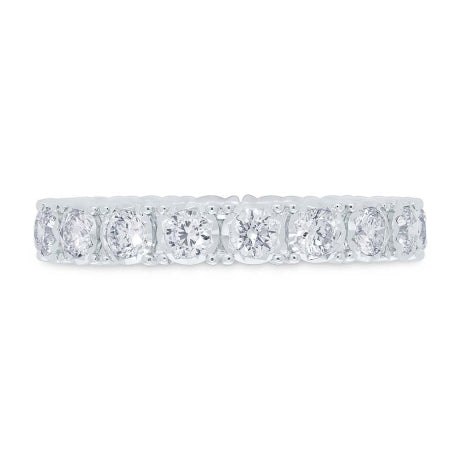 1.26ct 14k White Gold Diamond Eternity Ring Size 8.5