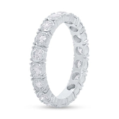 1.26ct 14k White Gold Diamond Eternity Ring Size 8.5