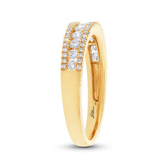 0.65ct 14k Yellow Gold Diamond Lady's Band Size 6.5