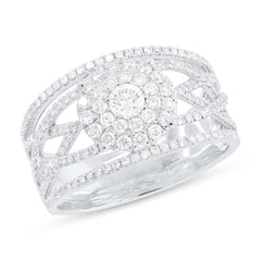 0.91ct 14k White Gold Daimond Lady's Ring