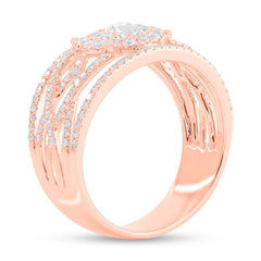 0.91ct 14k Rose Gold Daimond Lady's Ring