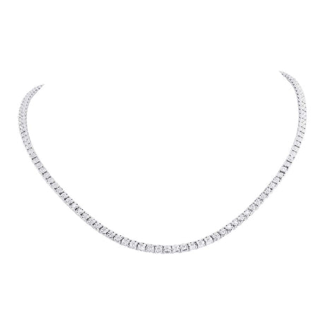 3.96ct 14k White Gold Diamond Tennis Necklace