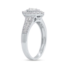 0.63ct 14k White Gold Diamond Engagement Ring