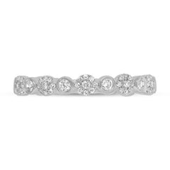 0.22ct 14k White Gold Diamond Lady's Band