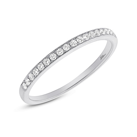 0.18ct 14k White Gold Diamond Lady's Band