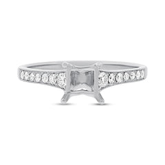 0.18ct 14k White Gold Diamond Lady's Band