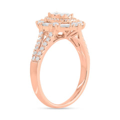 0.92ct 14k Rose Gold Diamond Lady's Ring