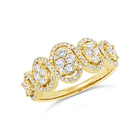 0.55ct 14k Yellow Gold Diamond Lady's Ring