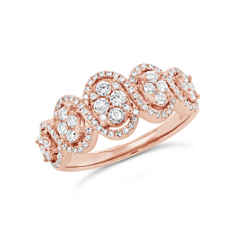 0.55ct 14k Rose Gold Diamond Lady's Ring