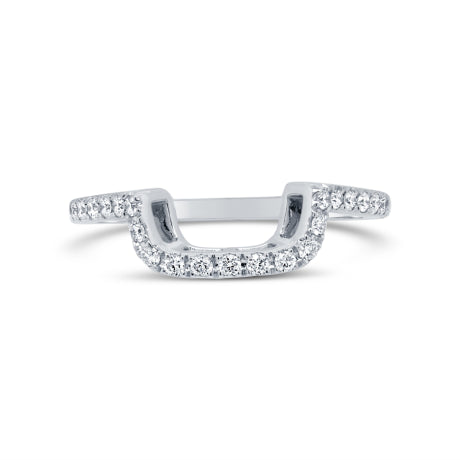 0.21ct 14k White Gold Diamond Lady's Band Size 5.5