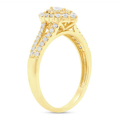 0.53ct 14k Yellow Gold Diamond Engagement Ring