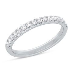 0.55ct 14k White Gold Diamond Lady's Band Size 6
