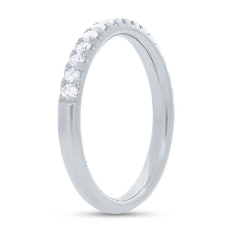 0.55ct 14k White Gold Diamond Lady's Band Size 6