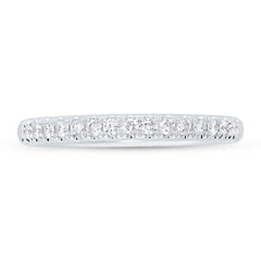 0.25ct 14k White Gold Diamond Lady's Band Size 6