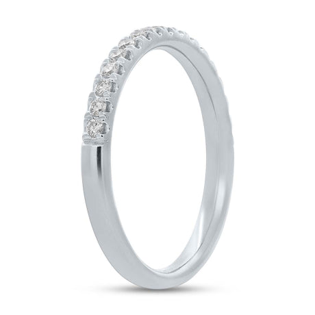 0.25ct 14k White Gold Diamond Lady's Band Size 6