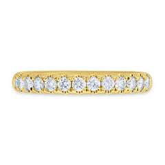 0.55ct 14k Yellow Gold Diamond Lady's Band Size 6