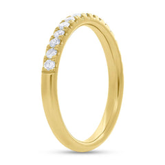 0.55ct 14k Yellow Gold Diamond Lady's Band Size 6