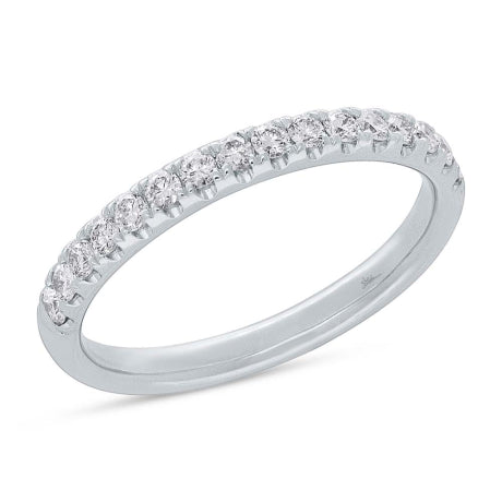 0.40ct 14k White Gold Diamond Lady's Band Size 5