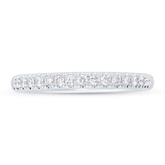 0.40ct 14k White Gold Diamond Lady's Band Size 5