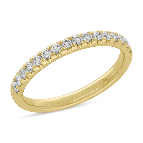0.40ct 14k Yellow Gold Diamond Lady's Band Size 6