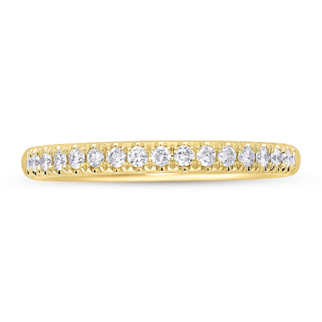0.40ct 14k Yellow Gold Diamond Lady's Band Size 6